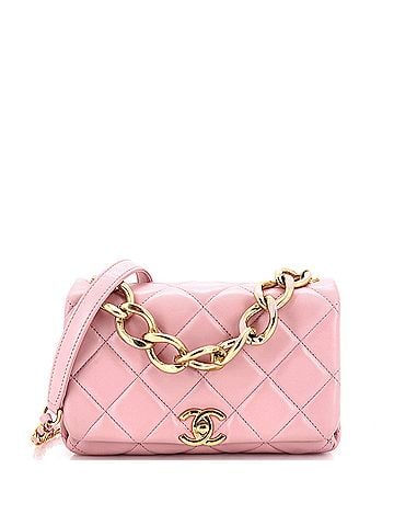 Chanel Color Match Flap Bag Quilted Lambskin Small (view 1)