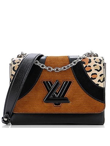 Louis Vuitton Twist Handbag Leopard Wild Printed Leather and Calfskin MM (view 1)