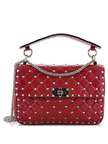 Valentino Garavani Rockstud Spike Flap Bag Quilted Leather Medium (view 1)