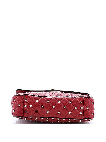 Valentino Garavani Rockstud Spike Flap Bag Quilted Leather Medium (view 2)