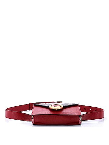 Fendi F is Fendi Convertible Belt Bag Leather with Zucca Embossed Detail (view 2)