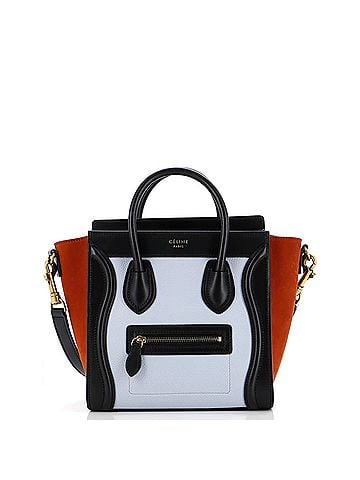Céline Tricolor Luggage Bag Leather Nano (view 1)