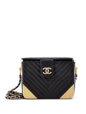 Chanel Rock the Corner Minaudiere Chevron Calfskin (view 1)