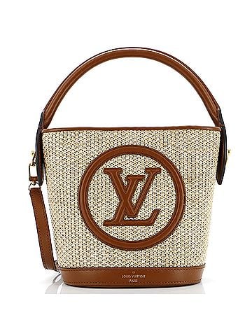 Louis Vuitton Petit Bucket NM Bag Raffia with Leather (view 1)