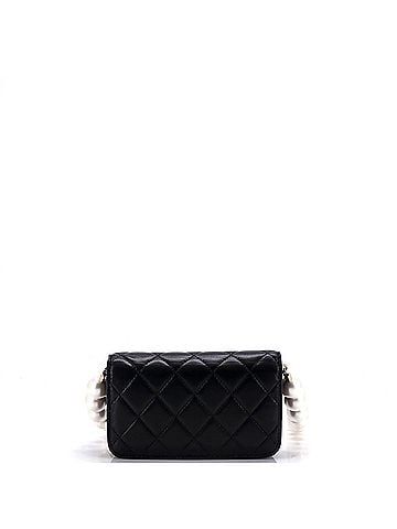 Chanel Pearl Strap CC Wallet on Chain Quilted Calfskin Mini (view 2)