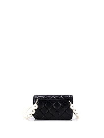 Chanel Pearl Strap CC Wallet on Chain Quilted Calfskin Mini (view 2)
