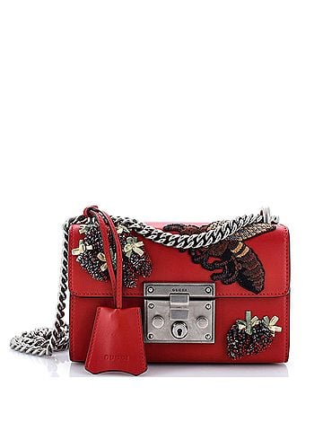 Gucci Padlock Shoulder Bag Embellished Leather Small (view 1)
