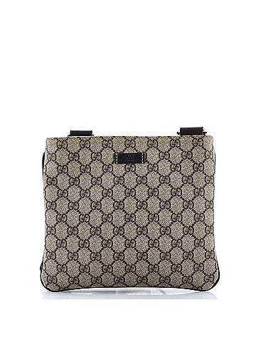 Gucci Zip Top Messenger Bag GG Coated Canvas Small (view 1)