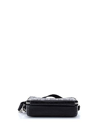 Christian Dior Double Zip Crossbody Pouch Oblique Galaxy Leather (view 2)