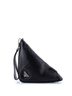 Prada 100% Leather Black Triangle Logo Wristlet Pouch Embossed Leather One size - photo 4
