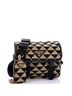 Prada 100% Canvas Plain Tan Black Symbole Flap Zip Messenger Jacquard Small One size - photo 3