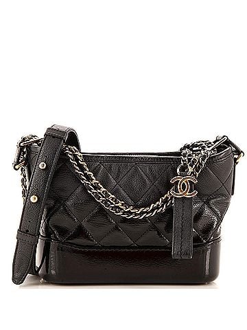 Chanel Gabrielle Hobo Quilted Goatskin and Patent Small (view 1)