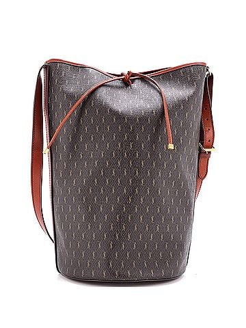 Saint Laurent Le Monogramme Bucket Bag Monogram All Over Coated Canvas and Leather Medium (view 1)