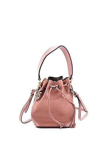Fendi Mon Tresor Bucket Bag Studded Leather Mini (view 1)