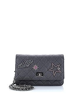 Chanel Space Charms Reissue 2.55 Wallet on Chain Quilted Canvas (view 1)