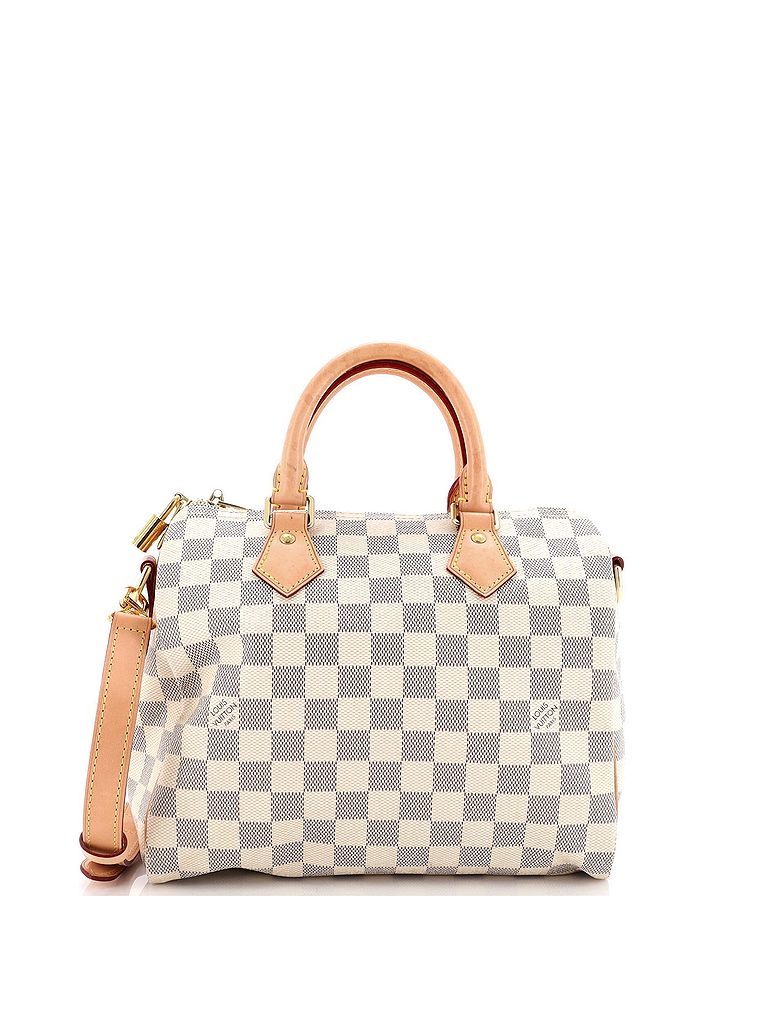 Louis Vuitton 100% Coatead Canvas White Speedy Bandouliere Bag Damier 25 One size - photo 1