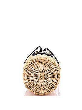 Gucci Horsebit 1955 Bucket Bag Wicker and Leather Small (view 2)