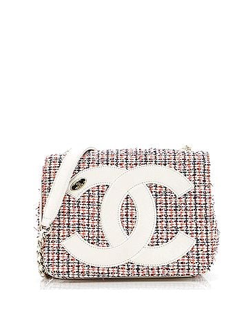 Chanel CC Mania Flap Bag Tweed with Lambskin Small (view 1)