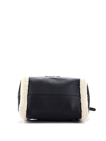 Louis Vuitton Speedy Bandouliere Bag Leather and Monogram Teddy Shearling 30 (view 2)