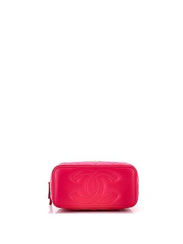 Chanel Caged Top Handle Vanity Case with Chain Quilted Lambskin Small (view 2)
