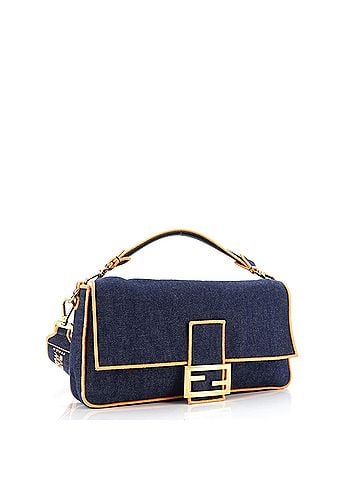 Fendi Baguette NM Bag Denim Large (view 1)