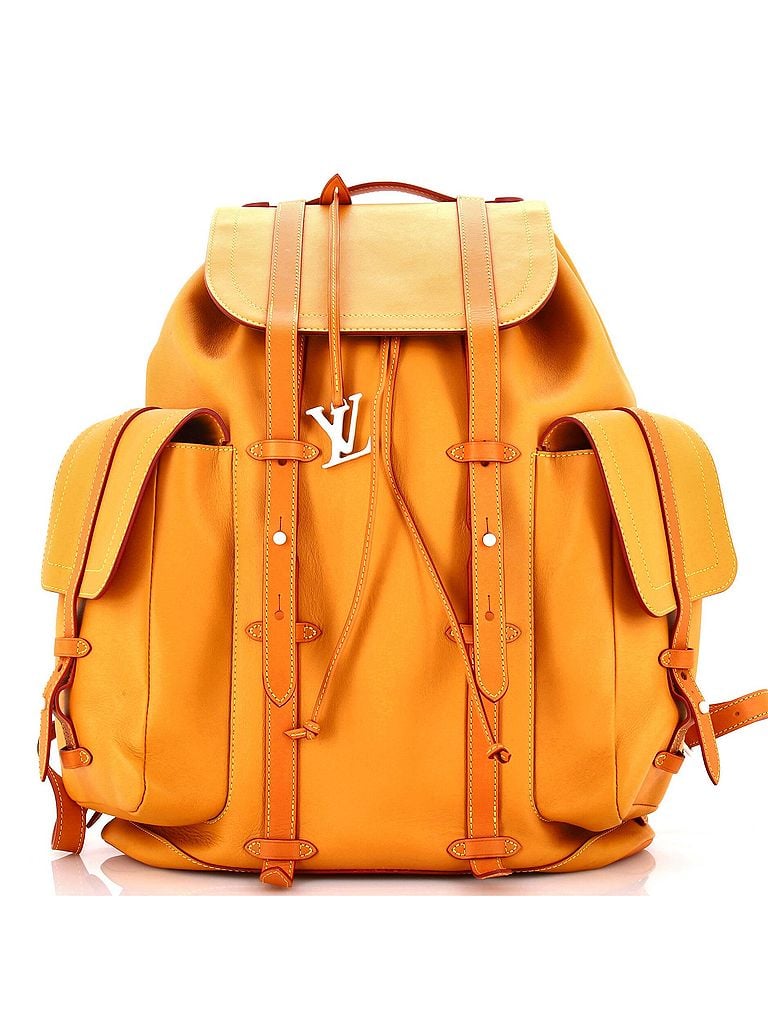 Louis Vuitton 100 Leather Orange Christopher Backpack Vachetta Leather GM One size 28 off