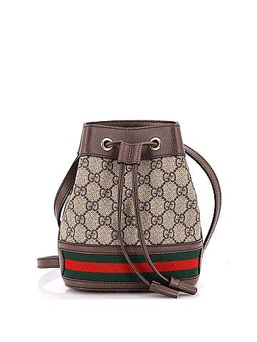 Gucci Ophidia Bucket Bag GG Coated Canvas Mini (view 1)