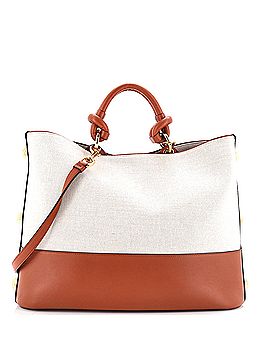 Salvatore Ferragamo Glam Tote Bag Canvas and Leather (view 1)