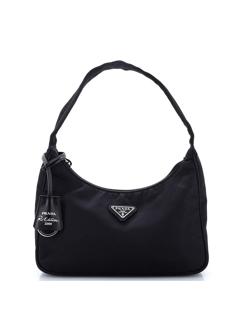 Prada 100% Nylon Black Re-Edition 2000 Hobo Tessuto Mini One size - photo 1