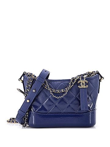 Chanel Gabrielle Hobo Quilted Goatskin and Patent Small (view 1)