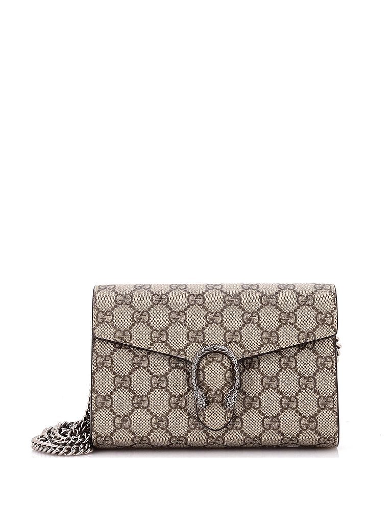 Gucci 100% Coatead Canvas Brown Dionysus Chain Wallet GG Coated Canvas Small One size - photo 1