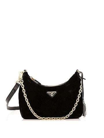 Prada Re-Edition 1995 Hobo Velvet Mini (view 1)