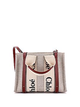 Chloé Woody Convertible Tote Canvas with Leather Small (view 1)