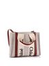 Chloé Tan Brown Woody Convertible Tote Canvas with Leather Small One size - photo 3