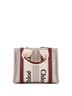 Chloé Tan Brown Woody Convertible Tote Canvas with Leather Small One size - photo 4