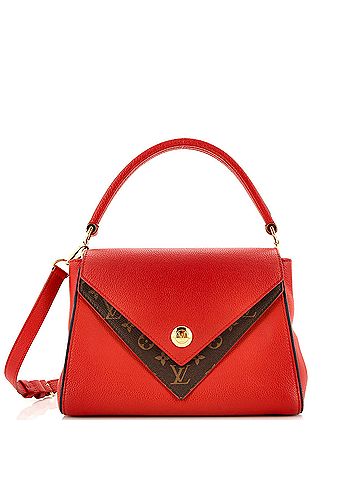 Louis Vuitton Double V Handbag Calfskin with Monogram Canvas (view 1)