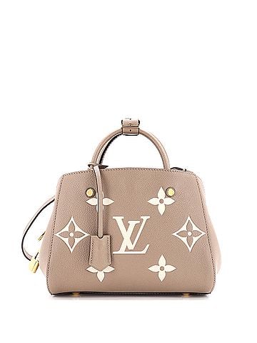 Louis Vuitton Montaigne Handbag Bicolor Monogram Empreinte Giant BB (view 1)