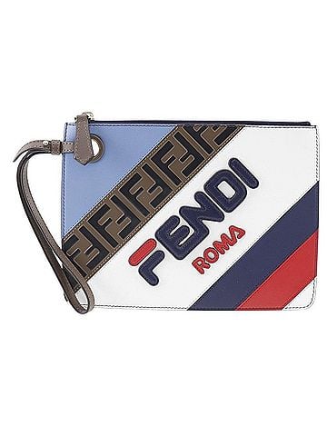 Fendi Mania Multicolour Leather Clutch Bag (view 1)