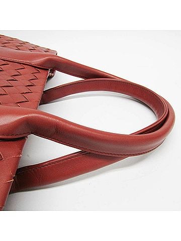Bottega Veneta Intrecciato Brown Leather Tote Bag (view 2)