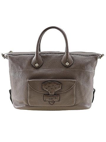 Loewe May Brown Leather Tote Bag (view 1)