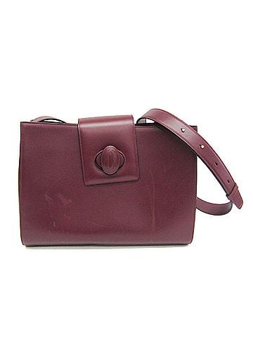 Cartier Must De  Burgundy Leather Shoulder Bag (view 1)