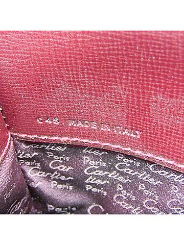 Cartier Must De  Burgundy Leather Shoulder Bag (view 2)