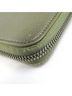 Bvlgari 100% Leather Solid Tan Zip Wallet Khaki Leather Wallet One size - photo 6