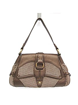 Céline Macadam Beige Leather Shopper Bag (view 1)