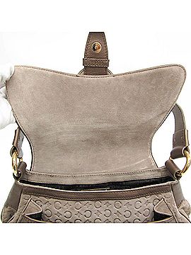 Céline Macadam Beige Leather Shopper Bag (view 2)