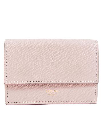 Céline Compact Pink Leather Wallet (view 1)