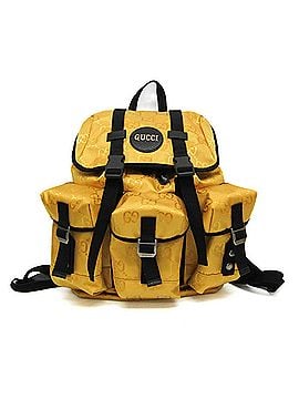 Gucci Off The Grid Yellow Canvas Backpack Bag (view 1)