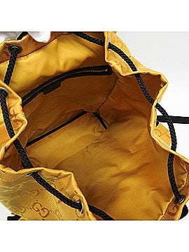 Gucci Off The Grid Yellow Canvas Backpack Bag (view 2)