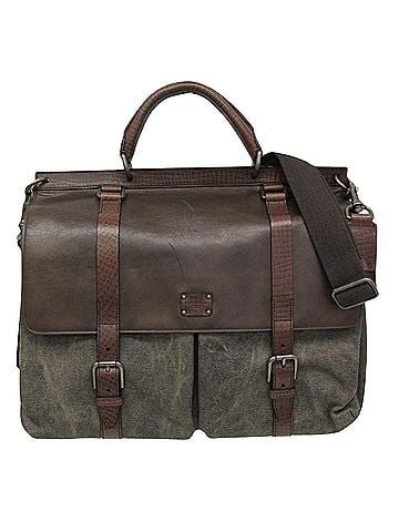 Dolce & Gabbana Basic Brown Canvas Handbag (view 1)