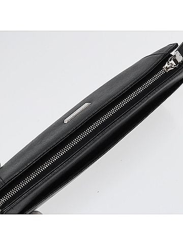 Burberry Black Leather Clutch Bag (view 2)